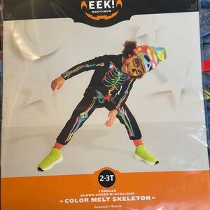 Color Melt Skeleton Costume for Kids